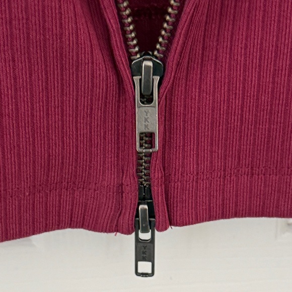 Grey State Deep Red Ribbed Jacket - Picture 12 of 13